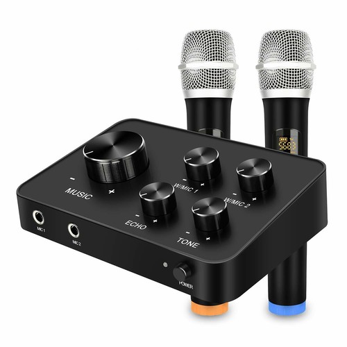 Karaoke microphone mixer - microphone,