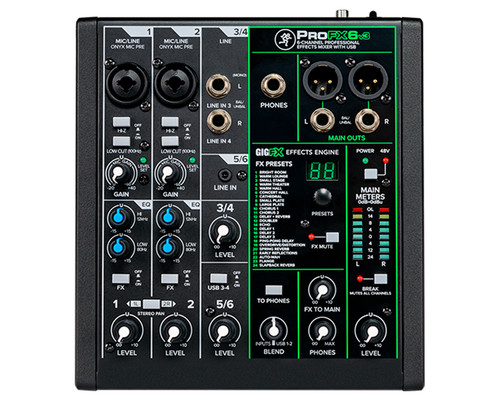 Mackie profx6v3 channel - profx6v3, 6-channel